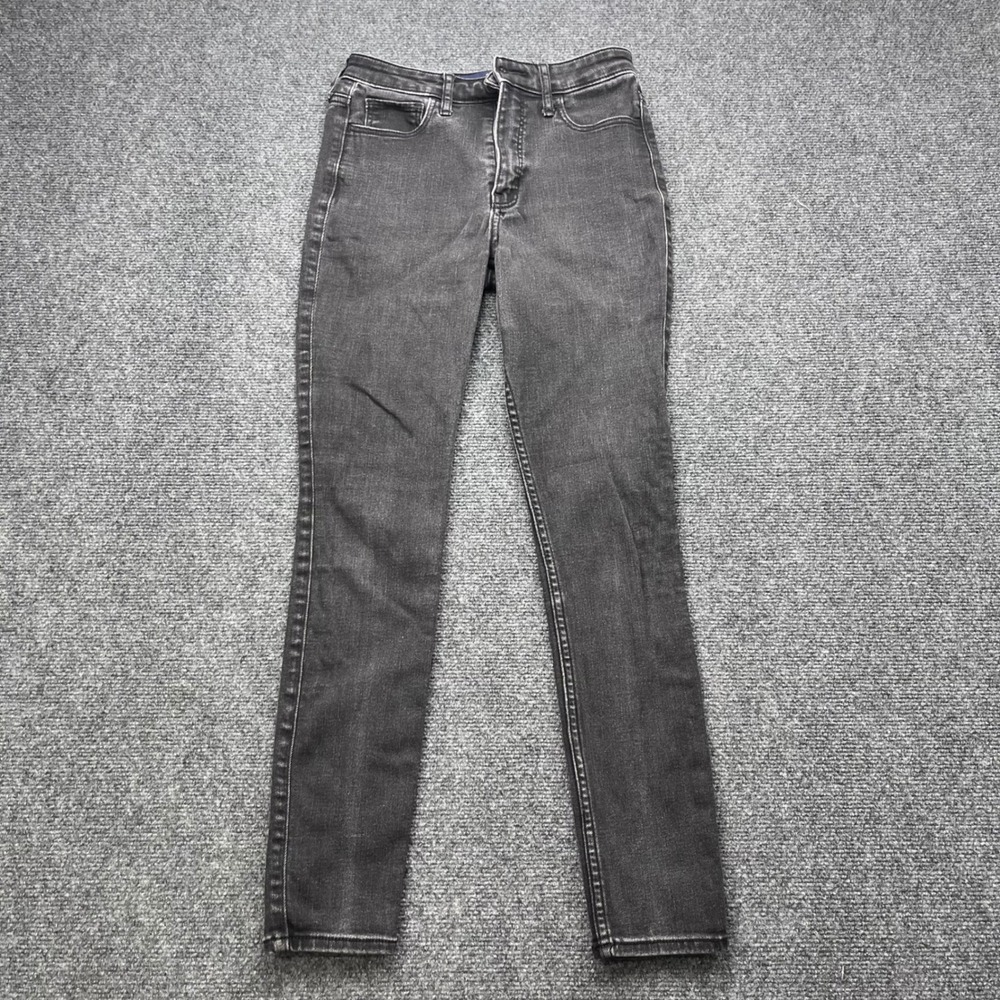 Hollister High Rise Super Skinny Faded Black Stretch Denim Jeans